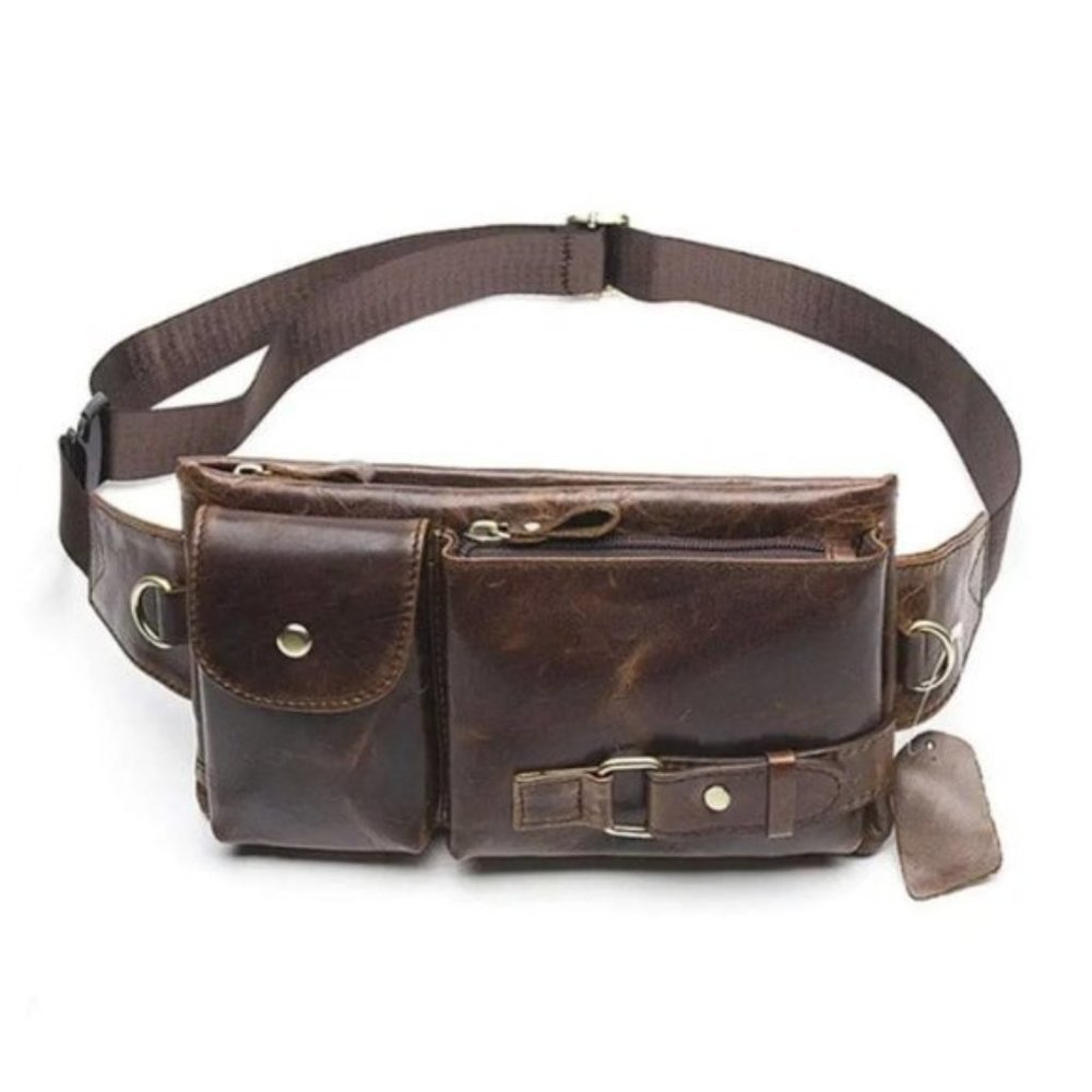 FANNY Pack, Waist Bag for Travel Outdoor Brown 09